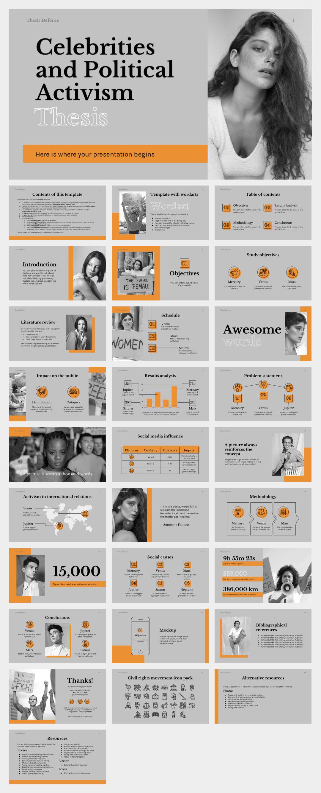 时尚创意个性PPT模板