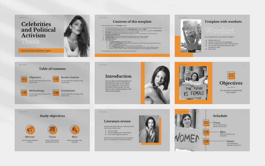 时尚创意个性PPT模板