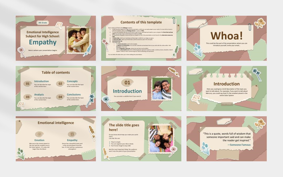 时尚创意个性PPT模板