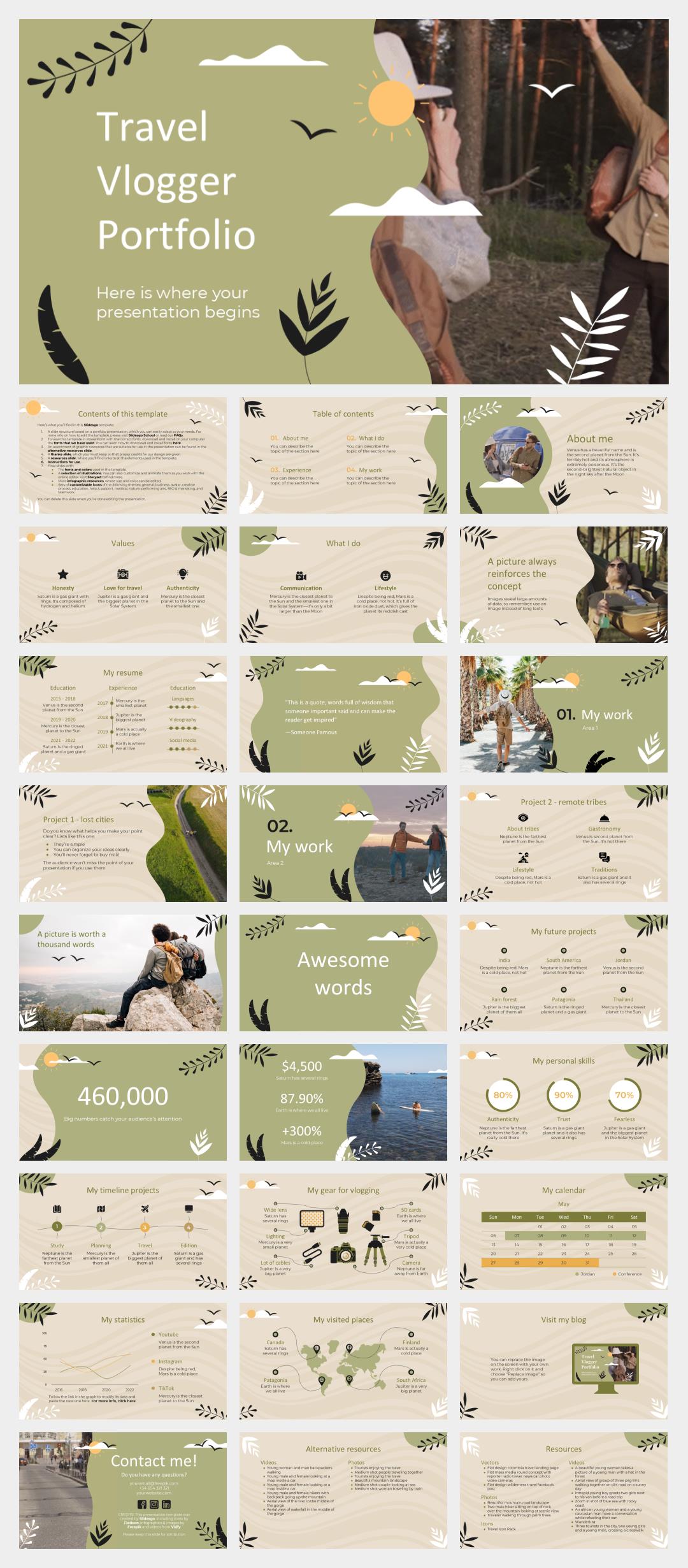 时尚创意个性PPT模板