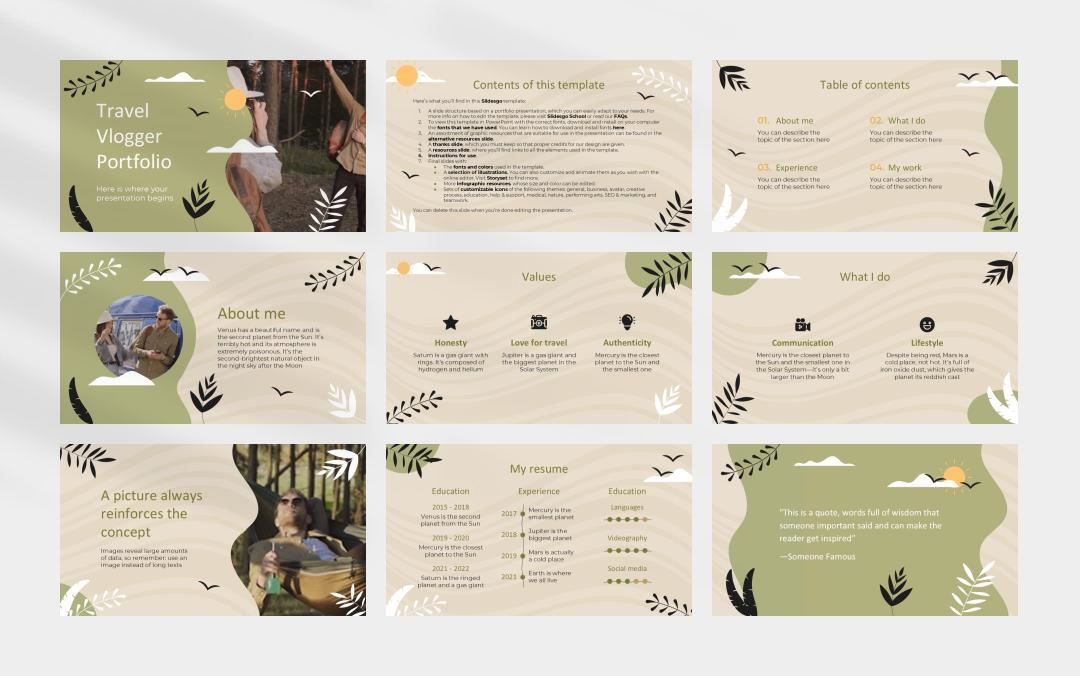 时尚创意个性PPT模板