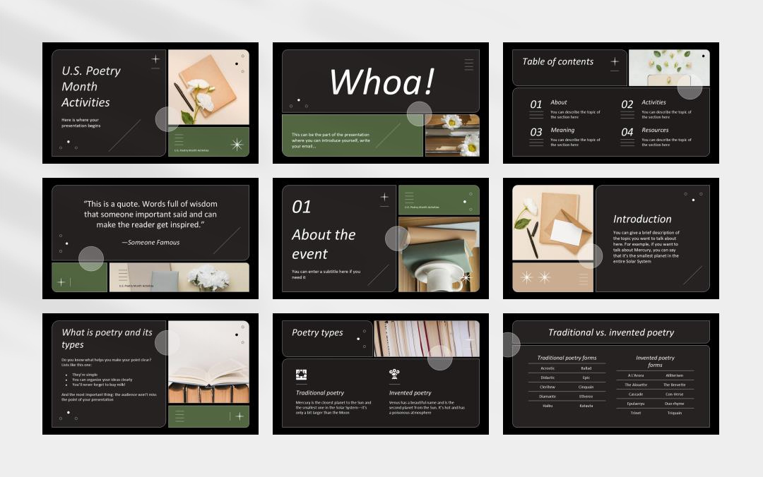 时尚创意个性PPT模板