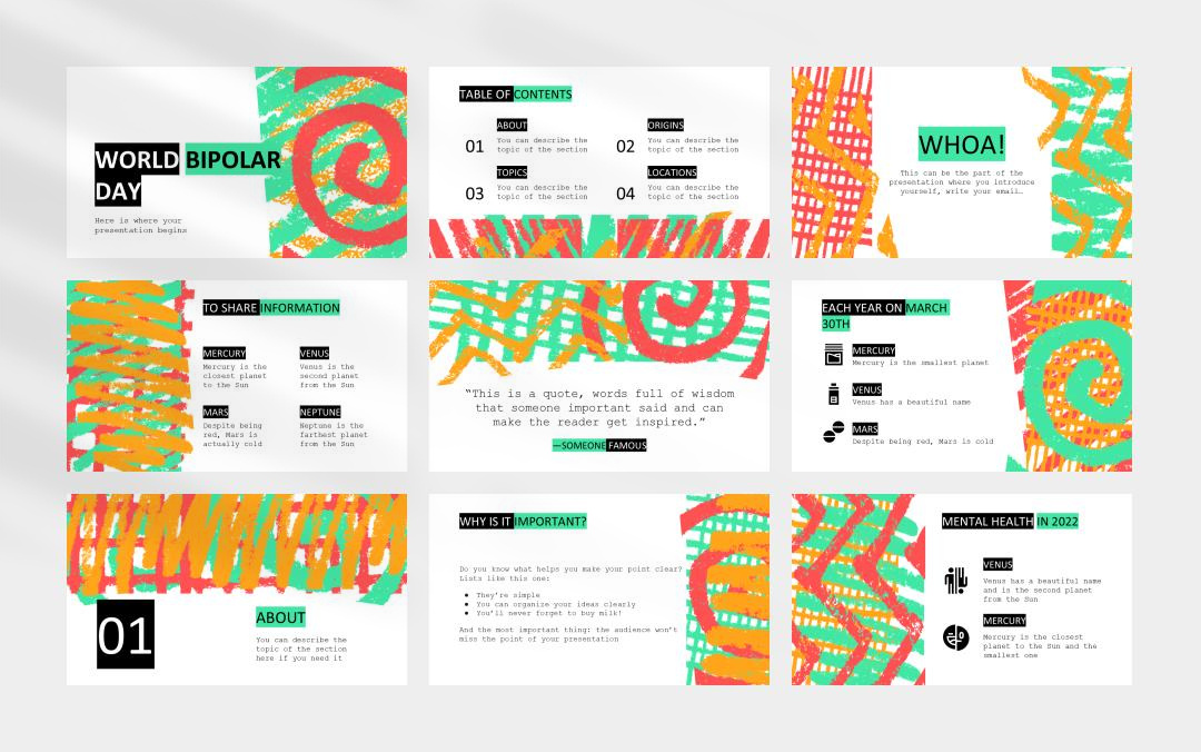 时尚创意个性PPT模板