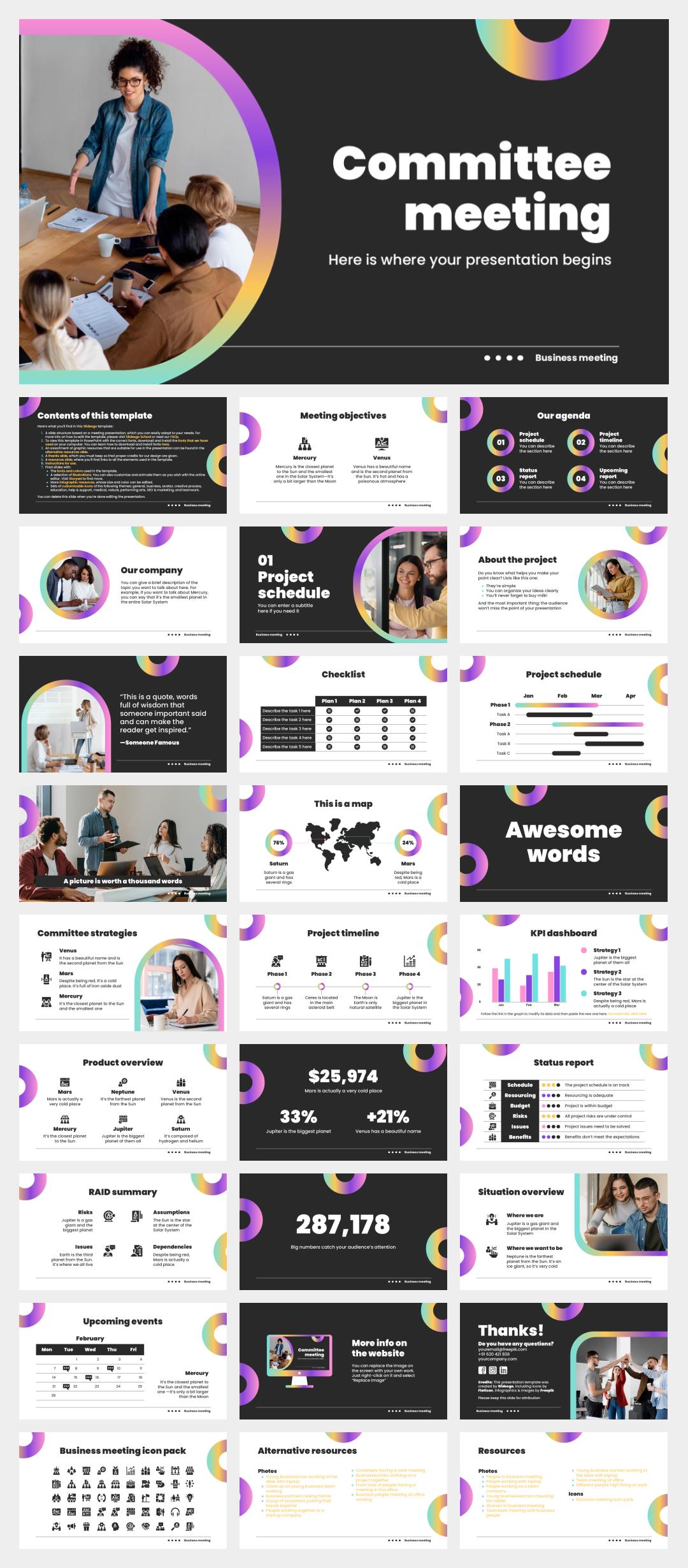 时尚创意个性PPT模板