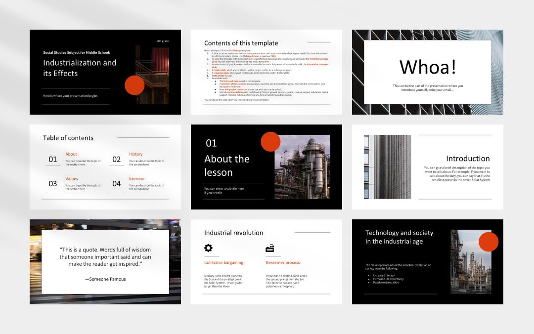 时尚创意个性PPT模板