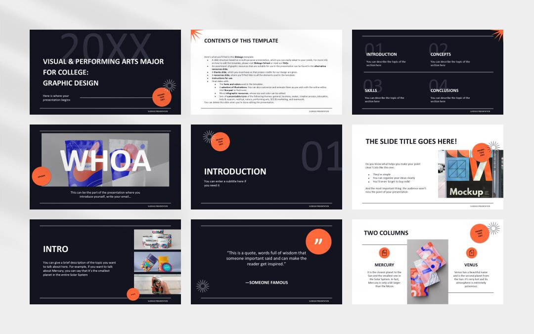 时尚创意个性PPT模板