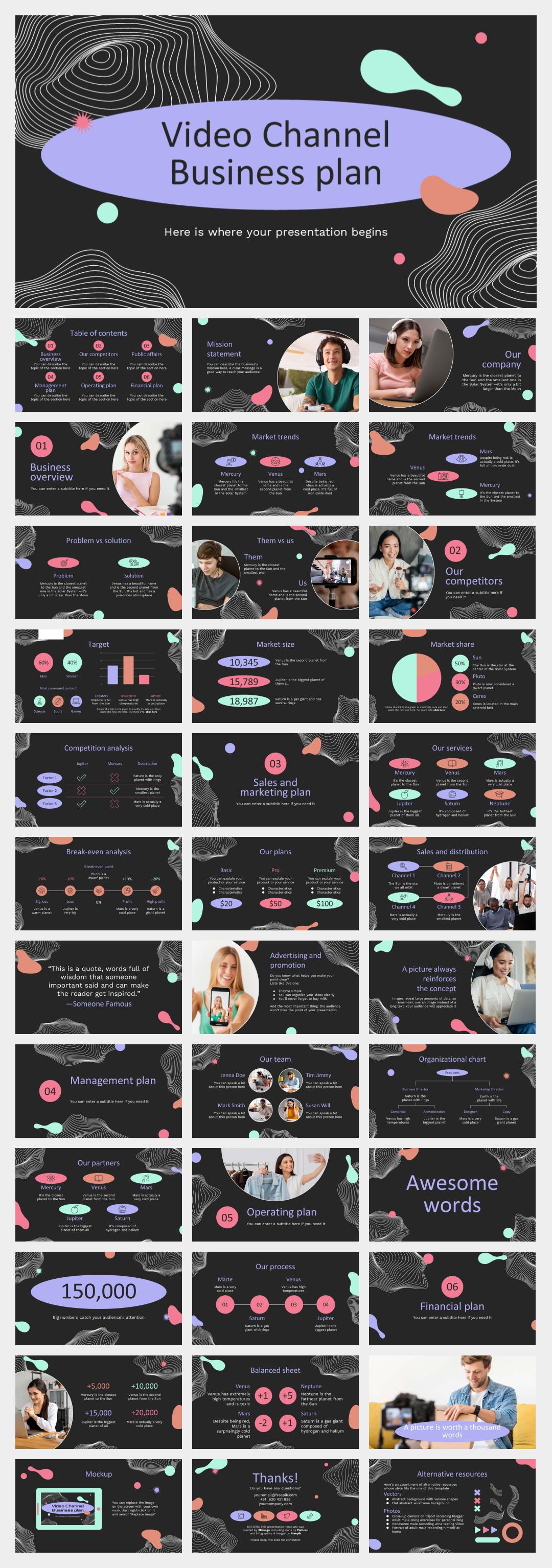 时尚创意个性PPT模板