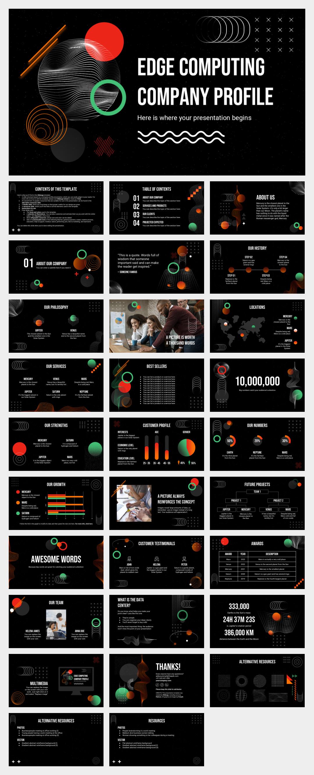 时尚创意个性PPT模板