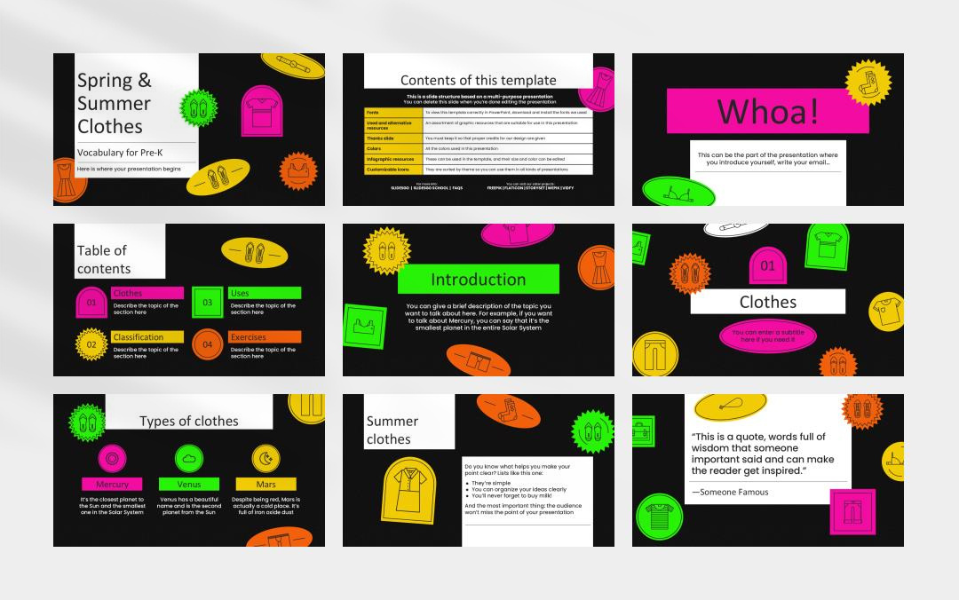 时尚创意个性PPT模板