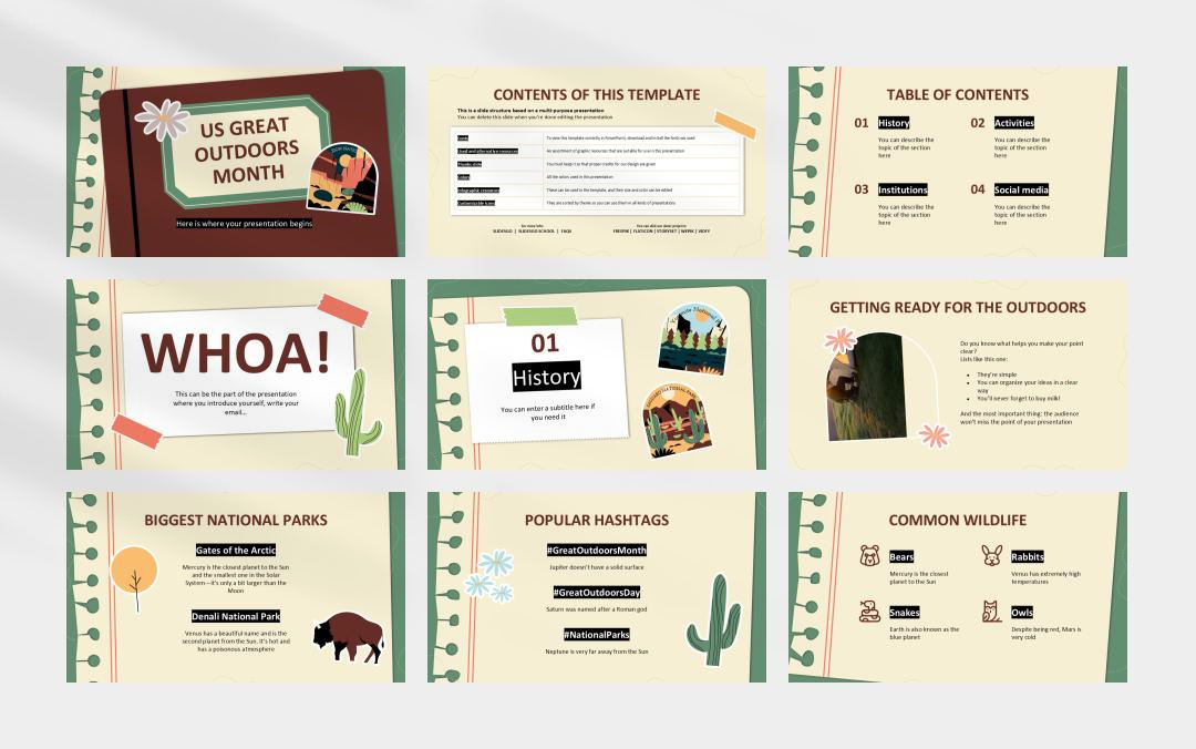 时尚创意个性PPT模板