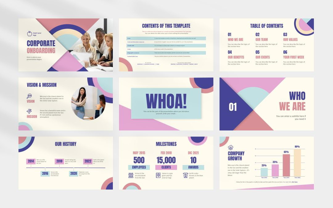 时尚创意个性PPT模板