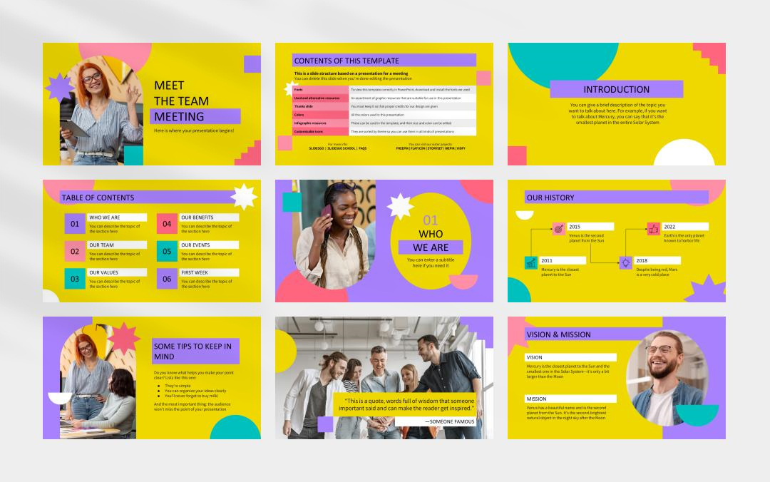 时尚创意个性PPT模板