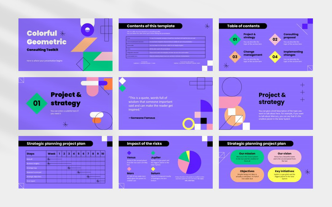 时尚创意个性PPT模板