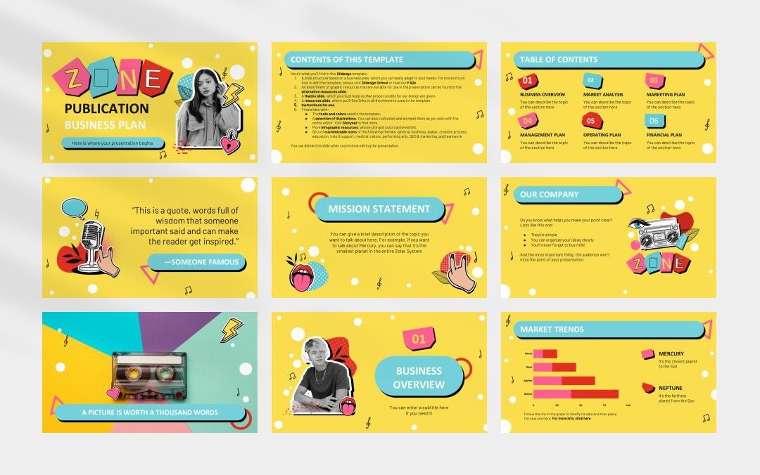 时尚创意个性PPT模板