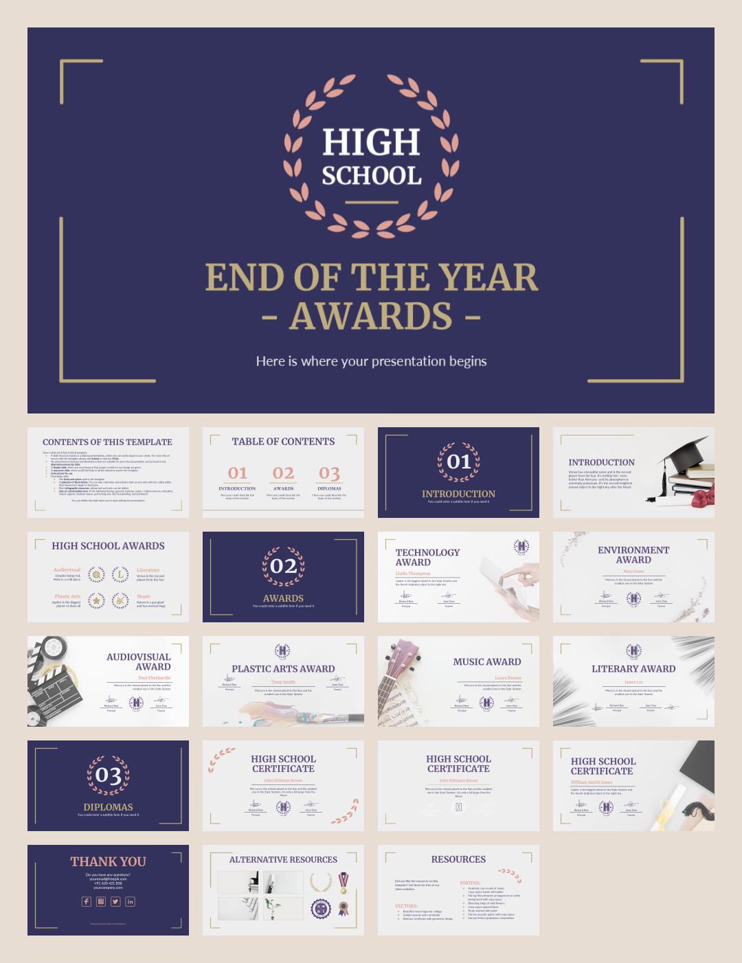 卡通学校教育主题PPT模板
