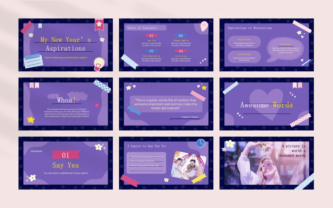 卡通学校教育主题PPT模板