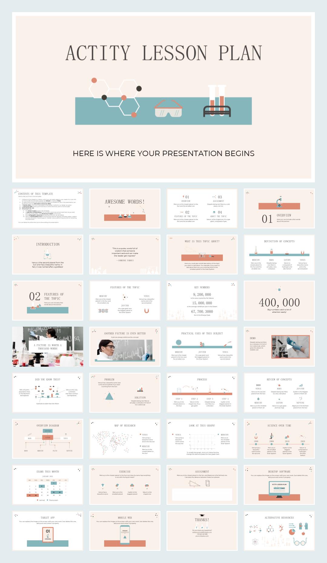 卡通学校教育主题PPT模板