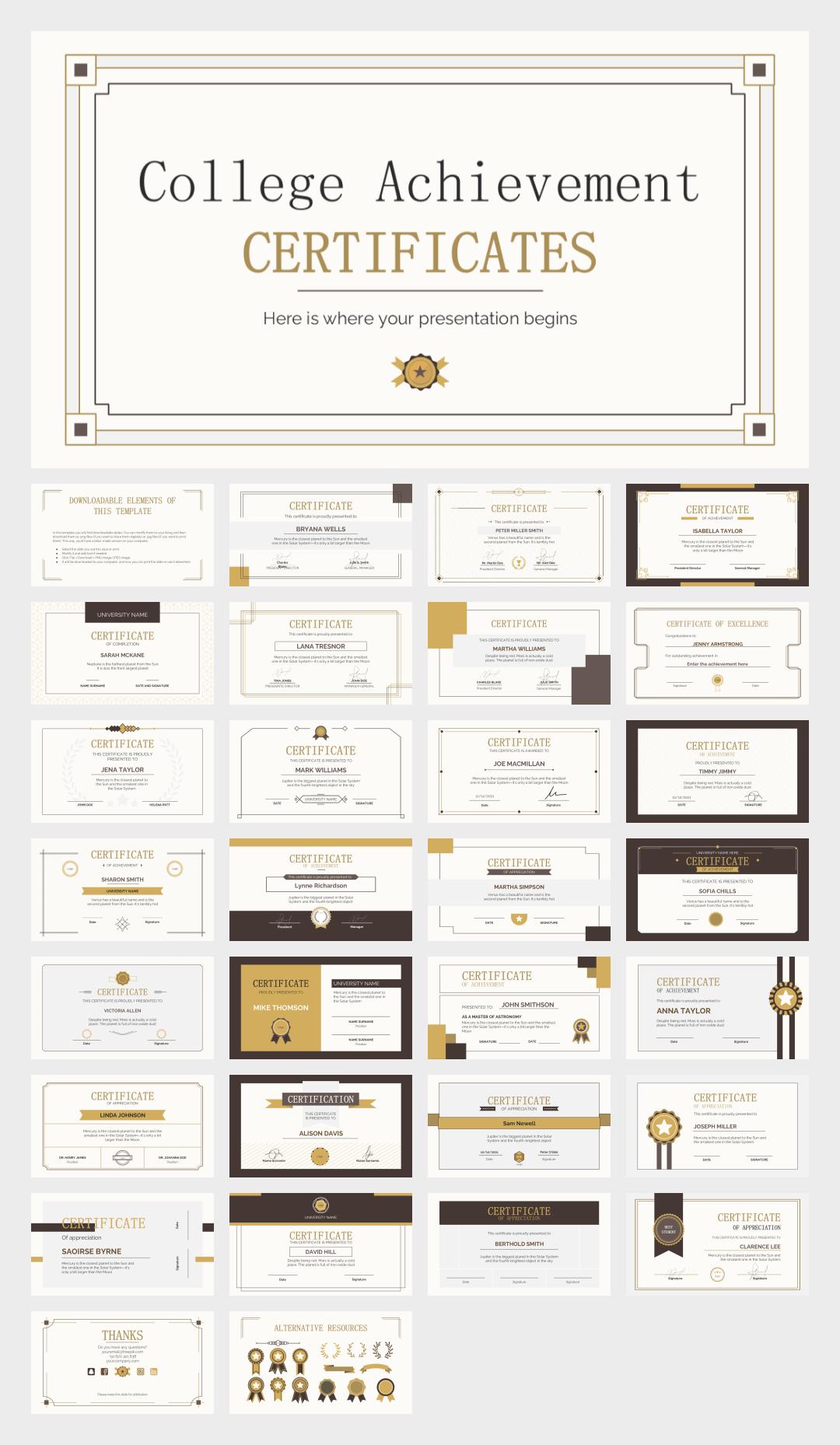 卡通学校教育主题PPT模板