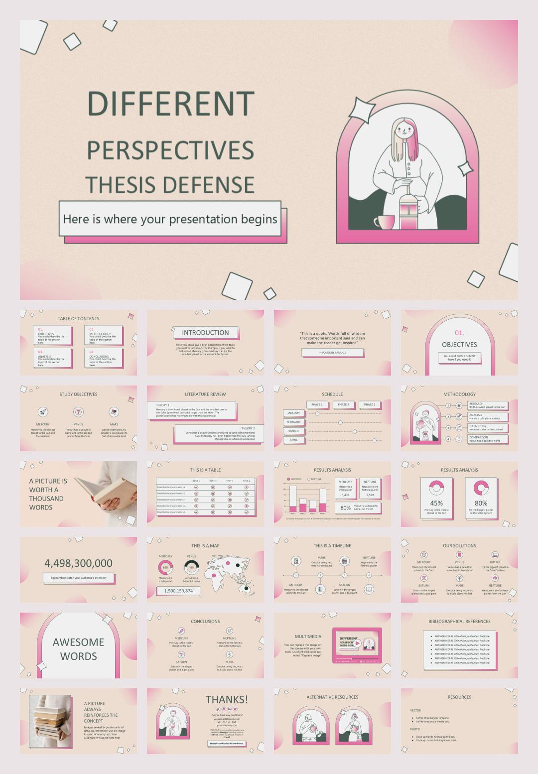 卡通学校教育主题PPT模板
