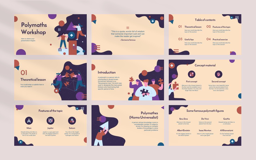 卡通学校教育主题PPT模板