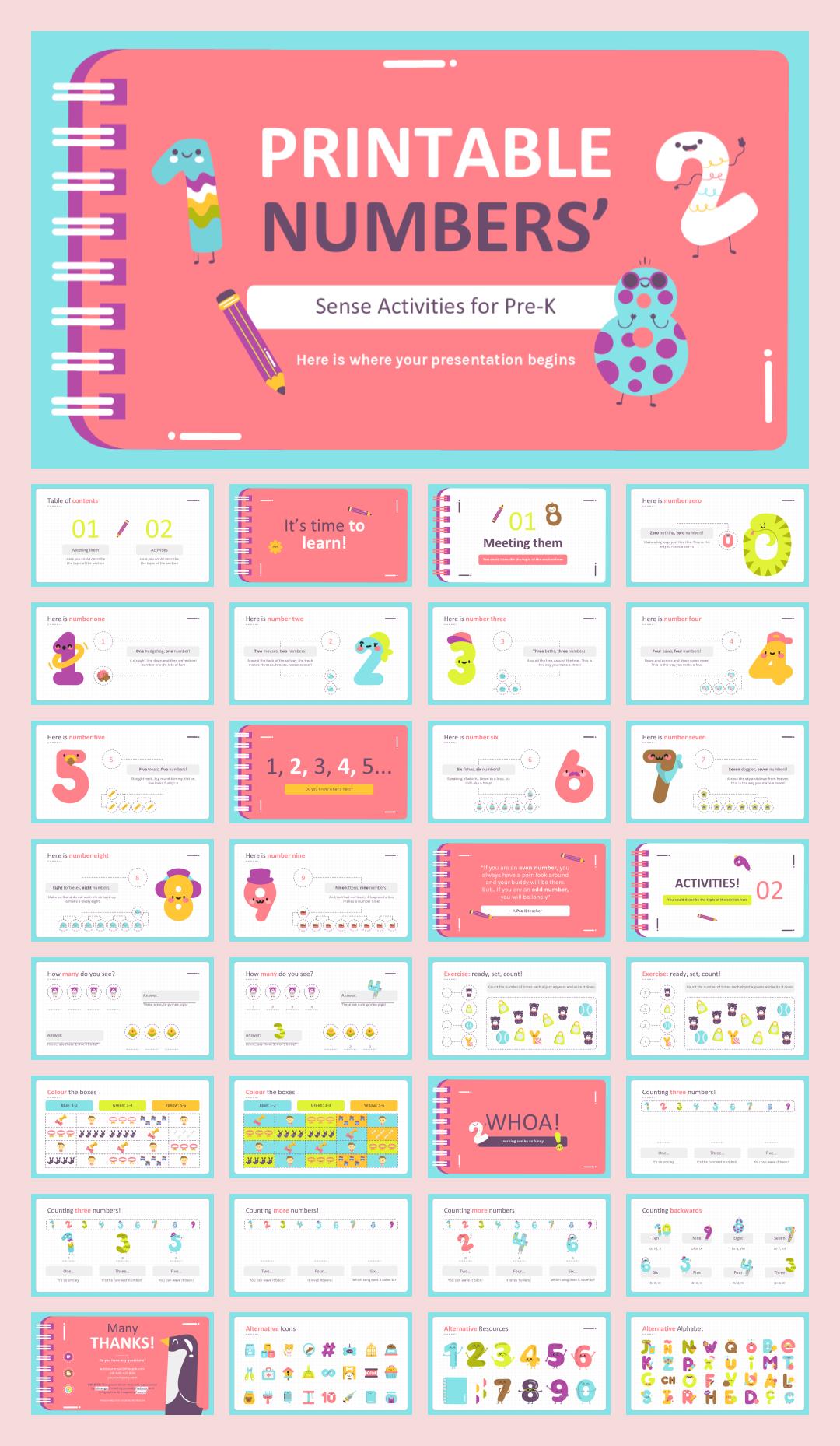 卡通学校教育主题PPT模板