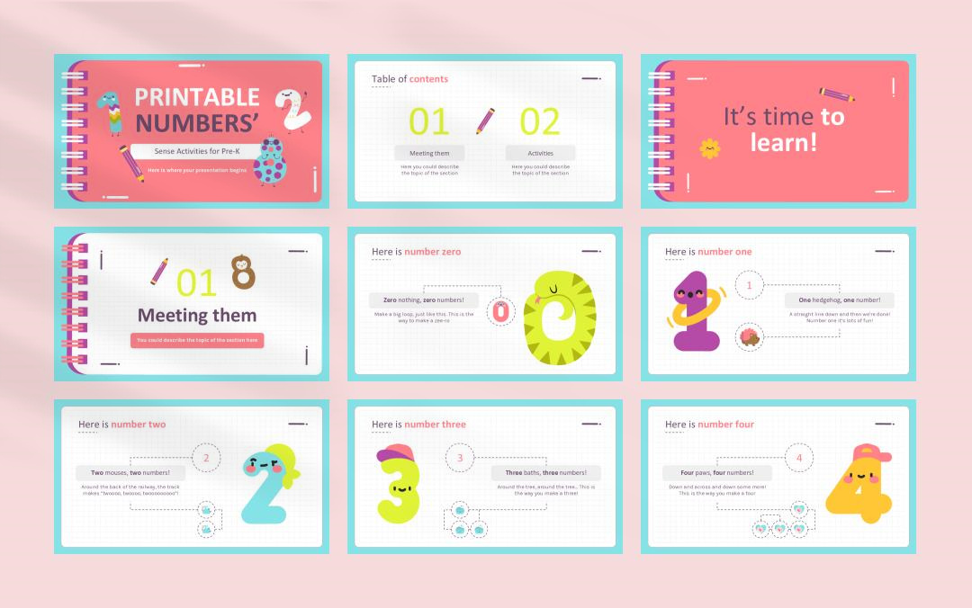 卡通学校教育主题PPT模板