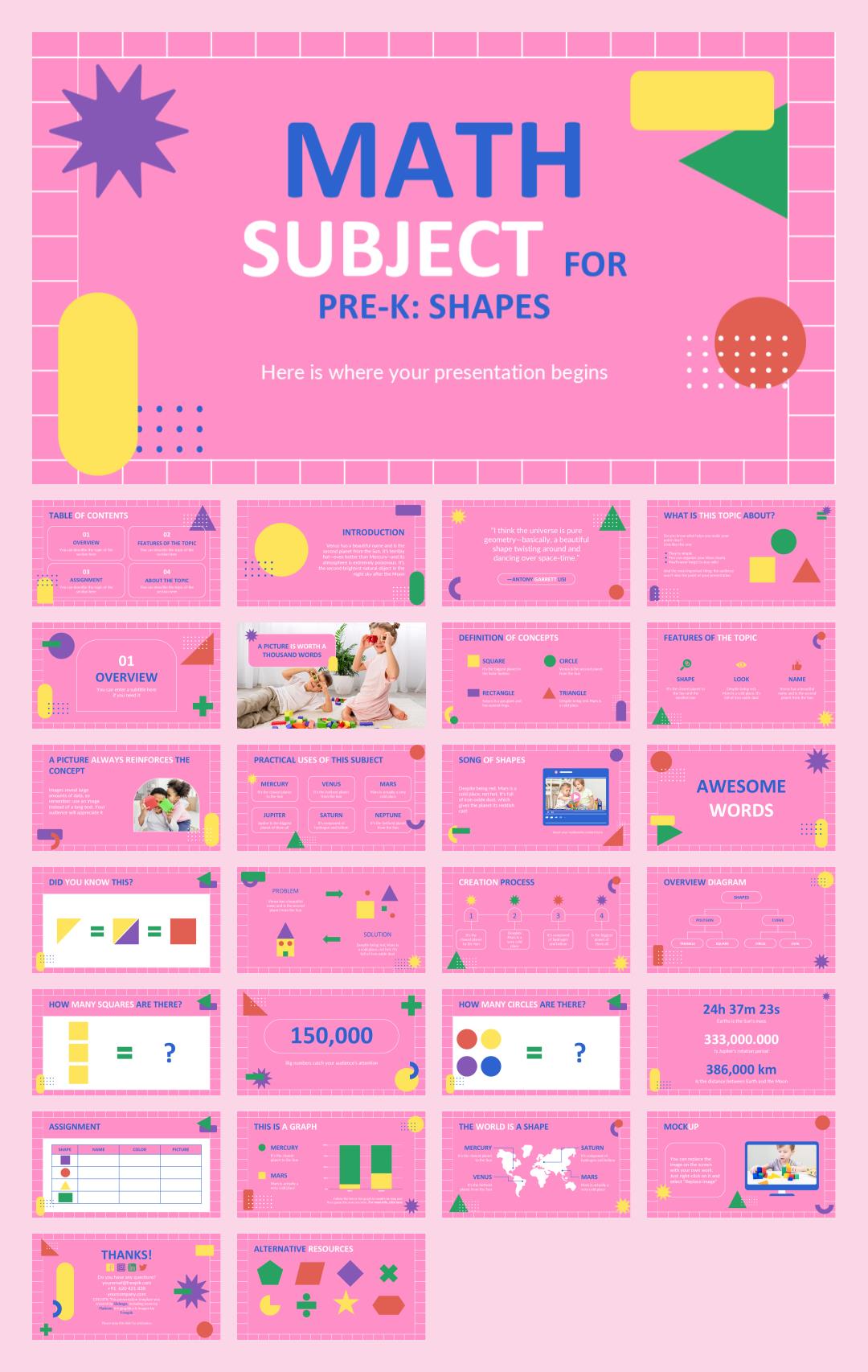 卡通学校教育主题PPT模板