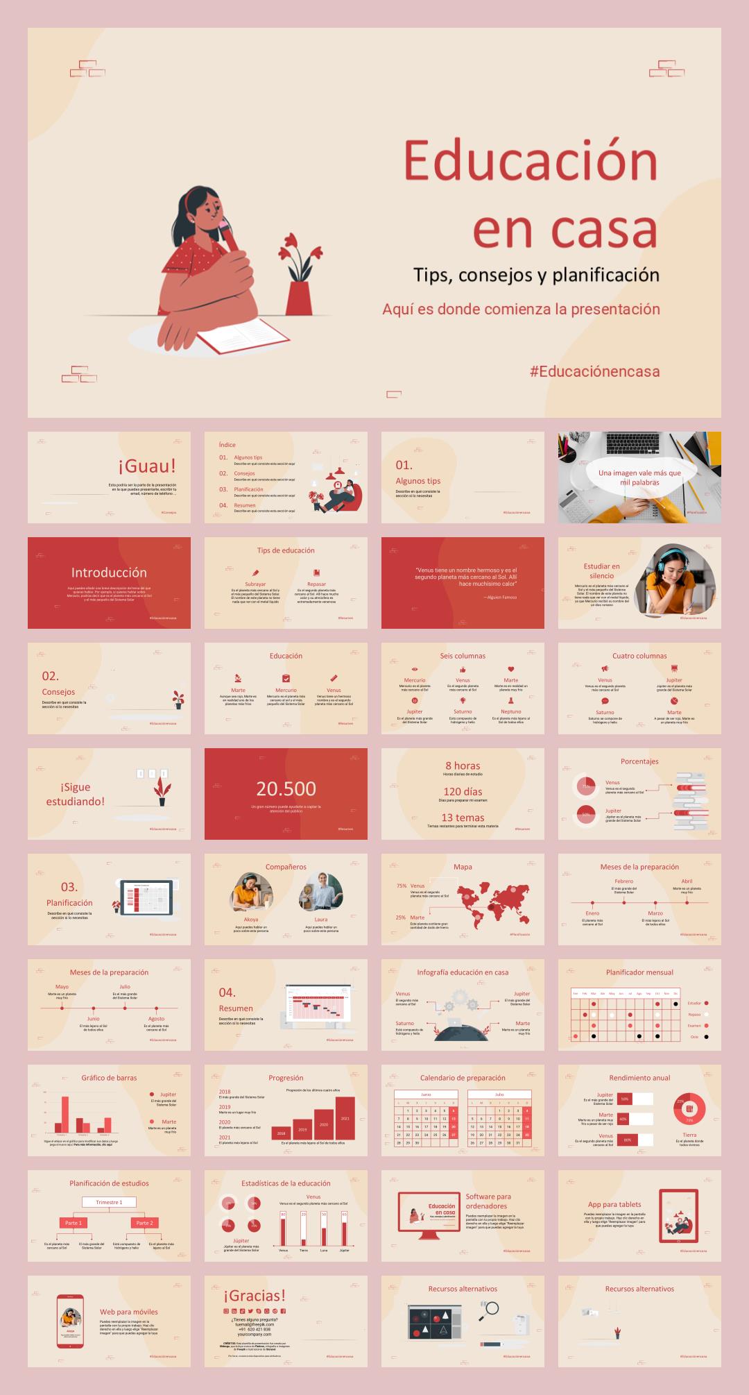 卡通学校教育主题PPT模板