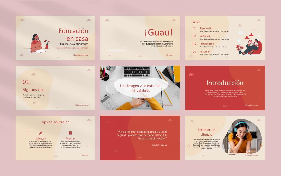 卡通学校教育主题PPT模板