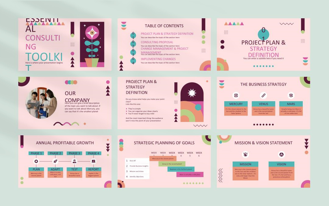 卡通学校教育主题PPT模板