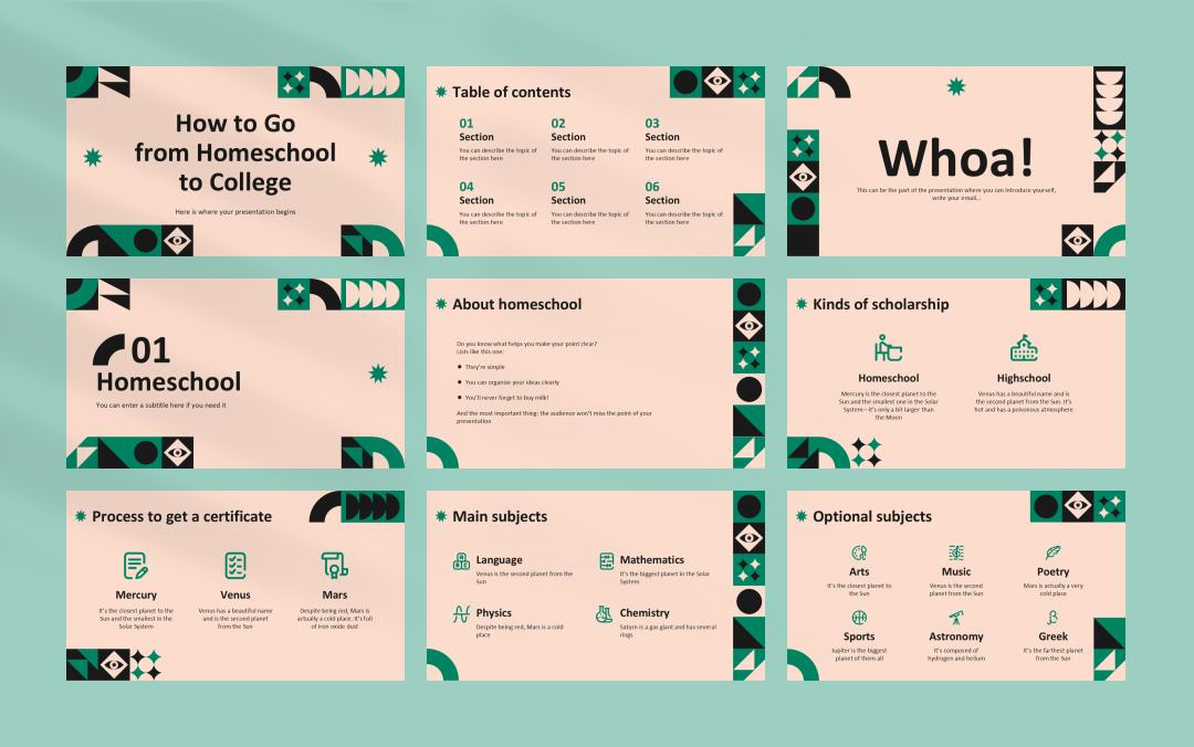 卡通学校教育主题PPT模板