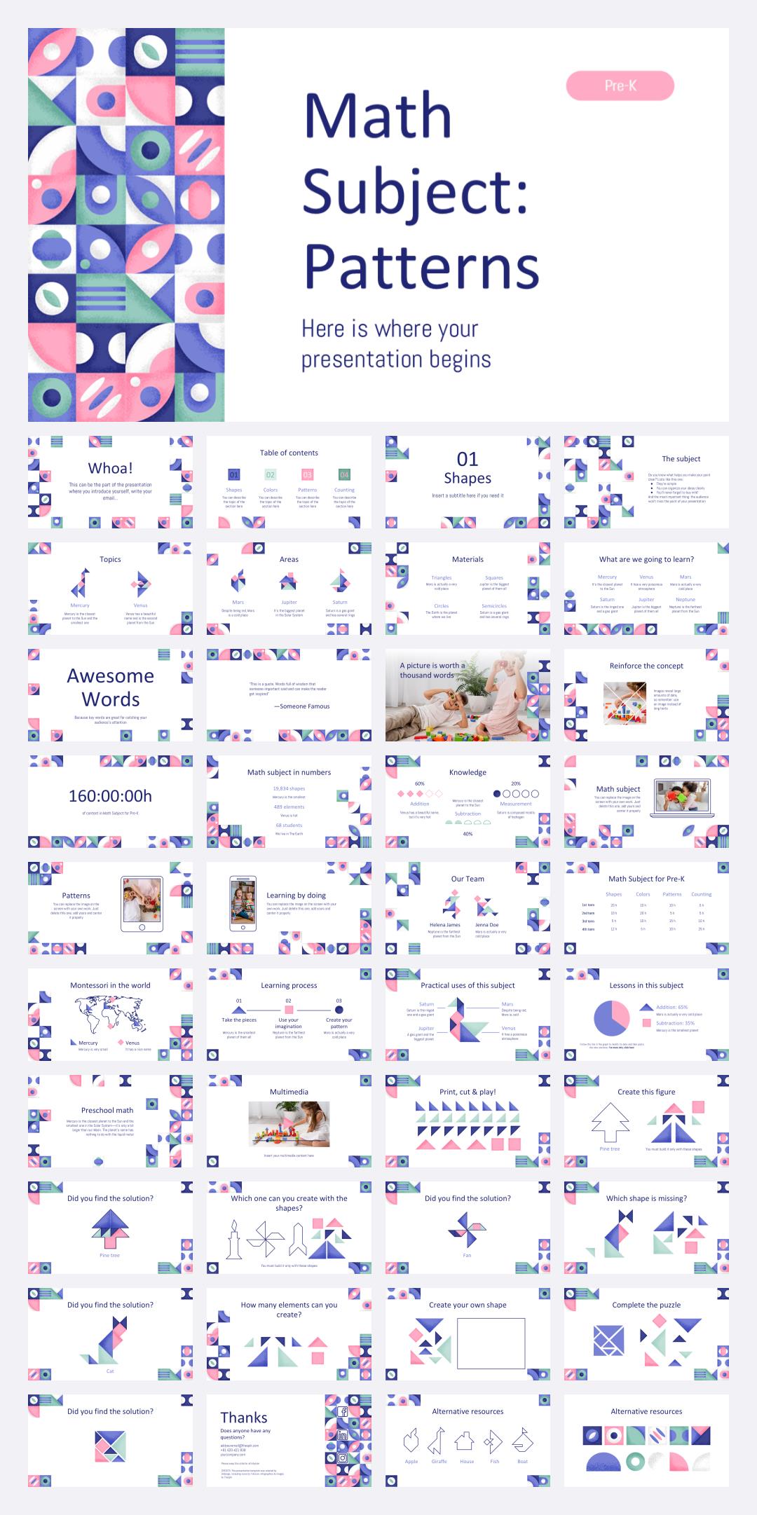 卡通学校教育主题PPT模板