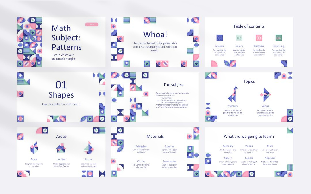 卡通学校教育主题PPT模板