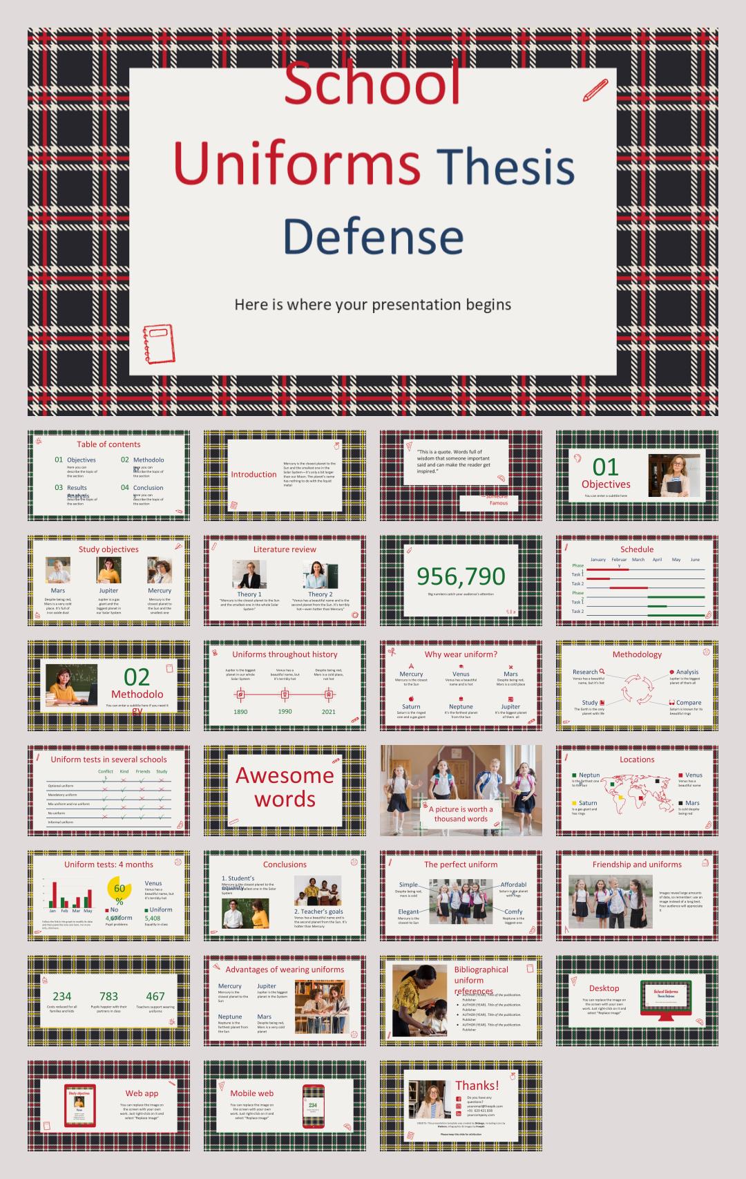 卡通学校教育主题PPT模板