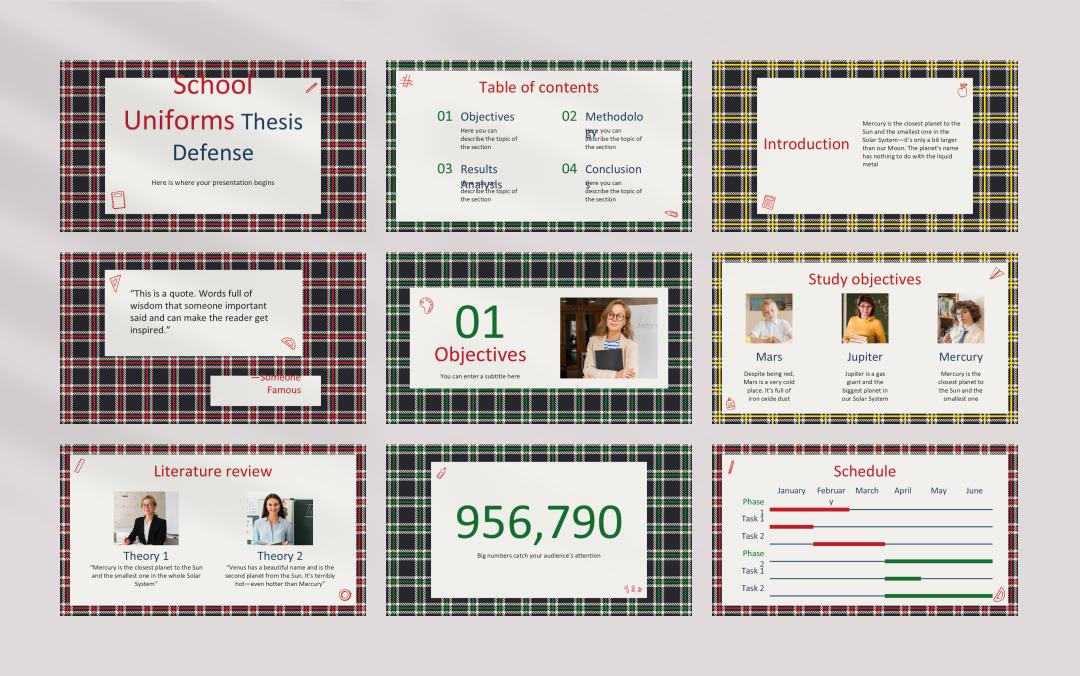 卡通学校教育主题PPT模板