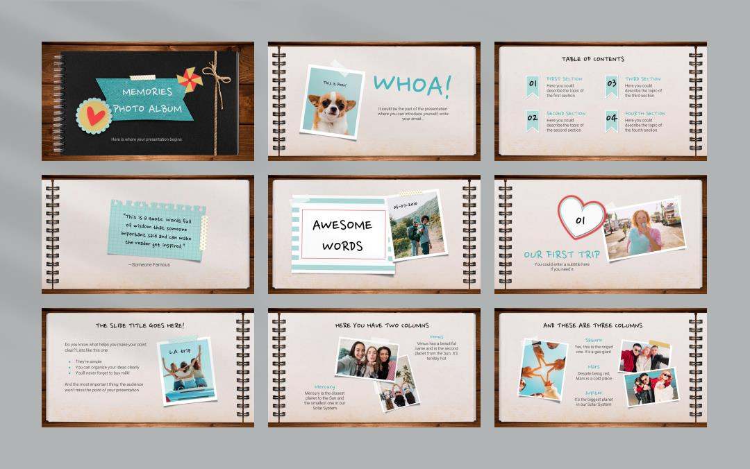 卡通学校教育主题PPT模板