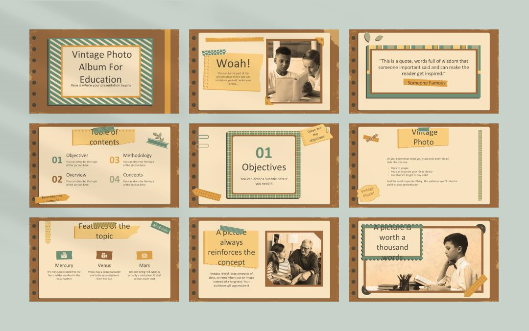 卡通学校教育主题PPT模板