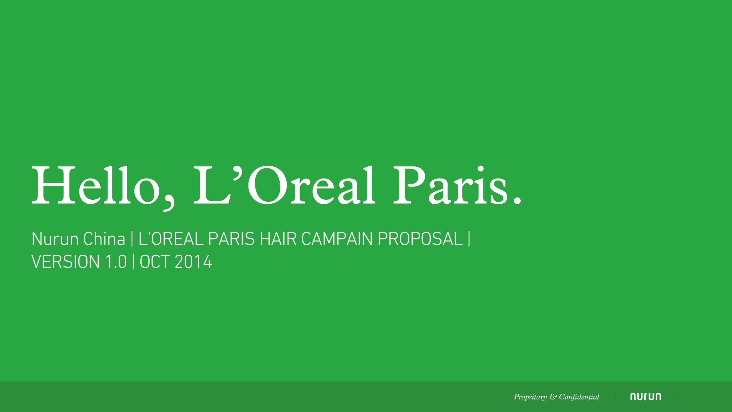 Nurun LOreal_Paris_洗发液Nurun _Hair_Care_Proposal.pdf