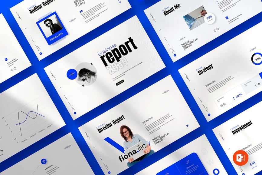 业务报告 PPT模版 (PPTX)