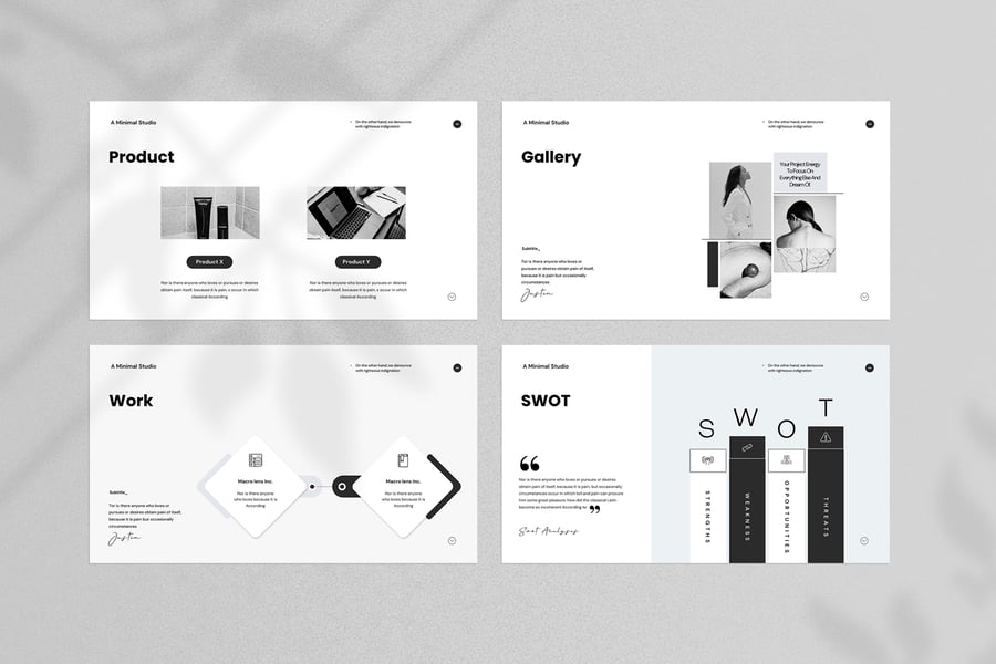 极简主义的商业提案 PPT模版 (PPTX)