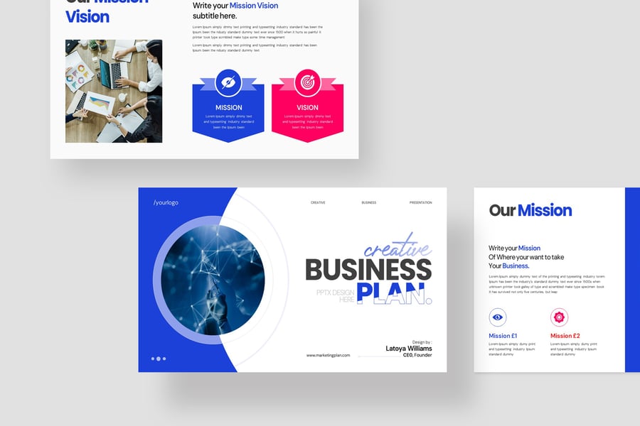 商业计划 PPT模版 (PPTX)