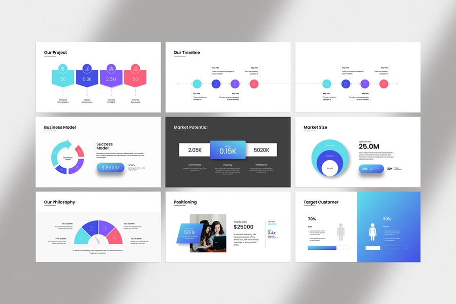 商业计划书PPT模版 (PPTX)