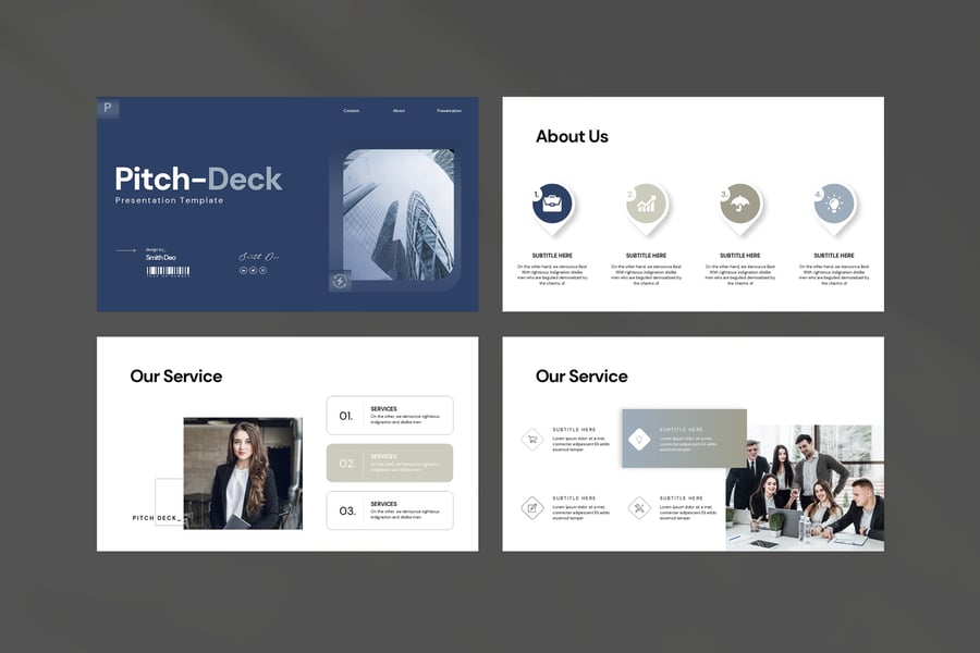 宣传材料演示模板 PPT模板 (PPTX)