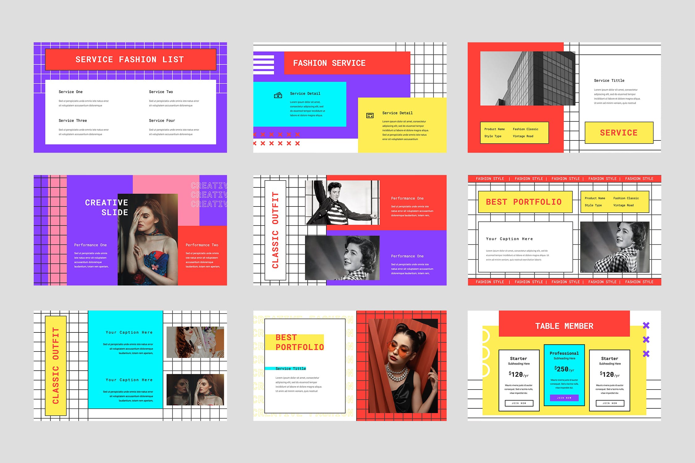 波普艺术PPT模板下载（PPTX）