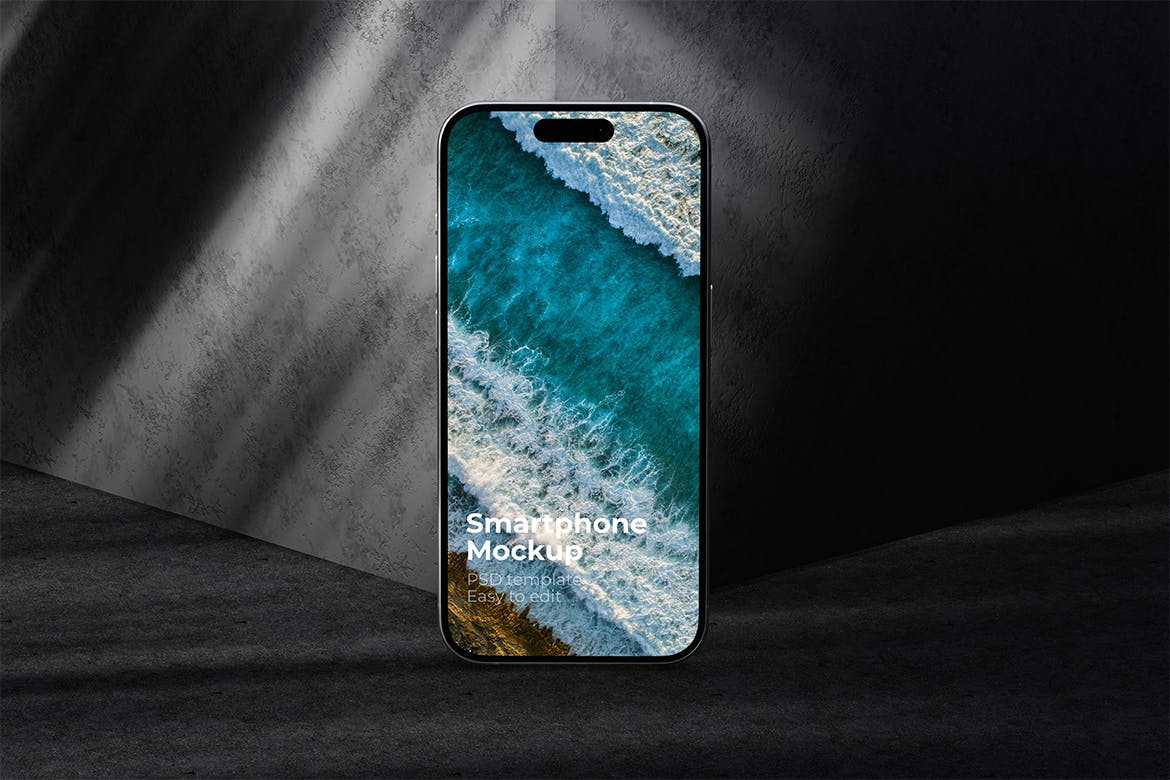 iPhone 15 手机样机 (PSD)