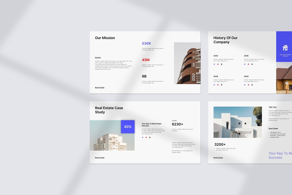 房地产演示模板 (PPTX)