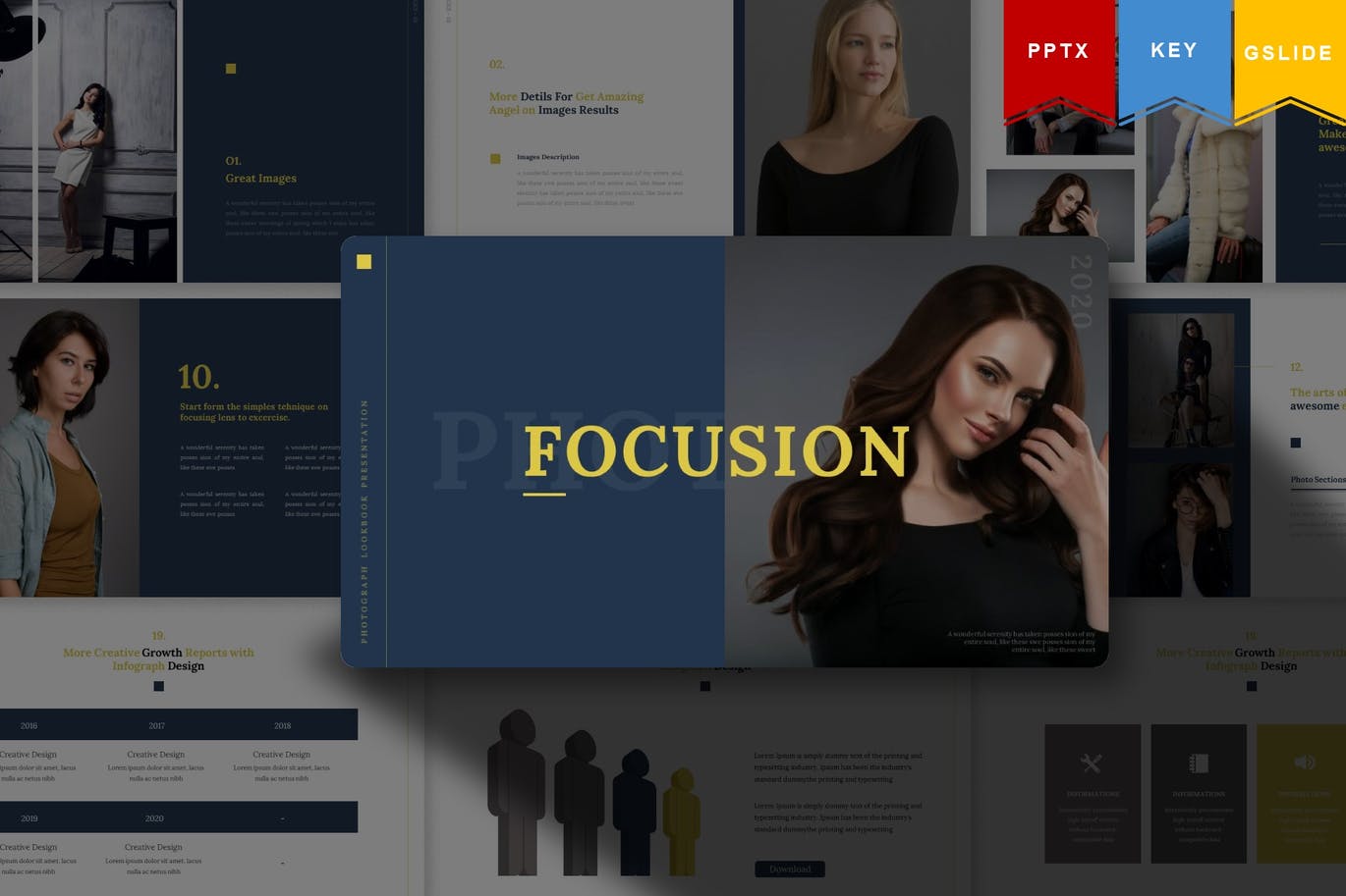 简约清新时尚优雅大数据powerpoint幻灯片演示模板（pptx&key）