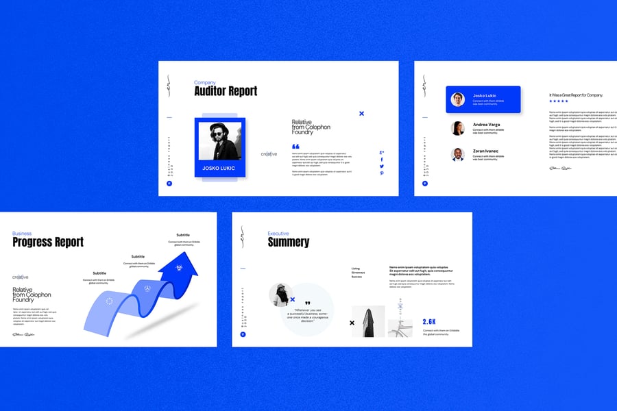 业务报告 PPT模版 (PPTX)