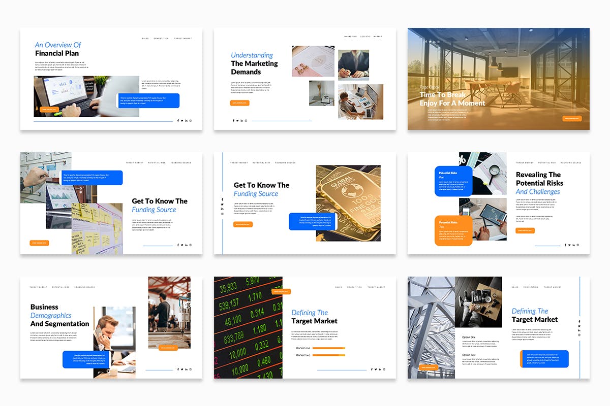 商业计划PPT模板 (PPTX)