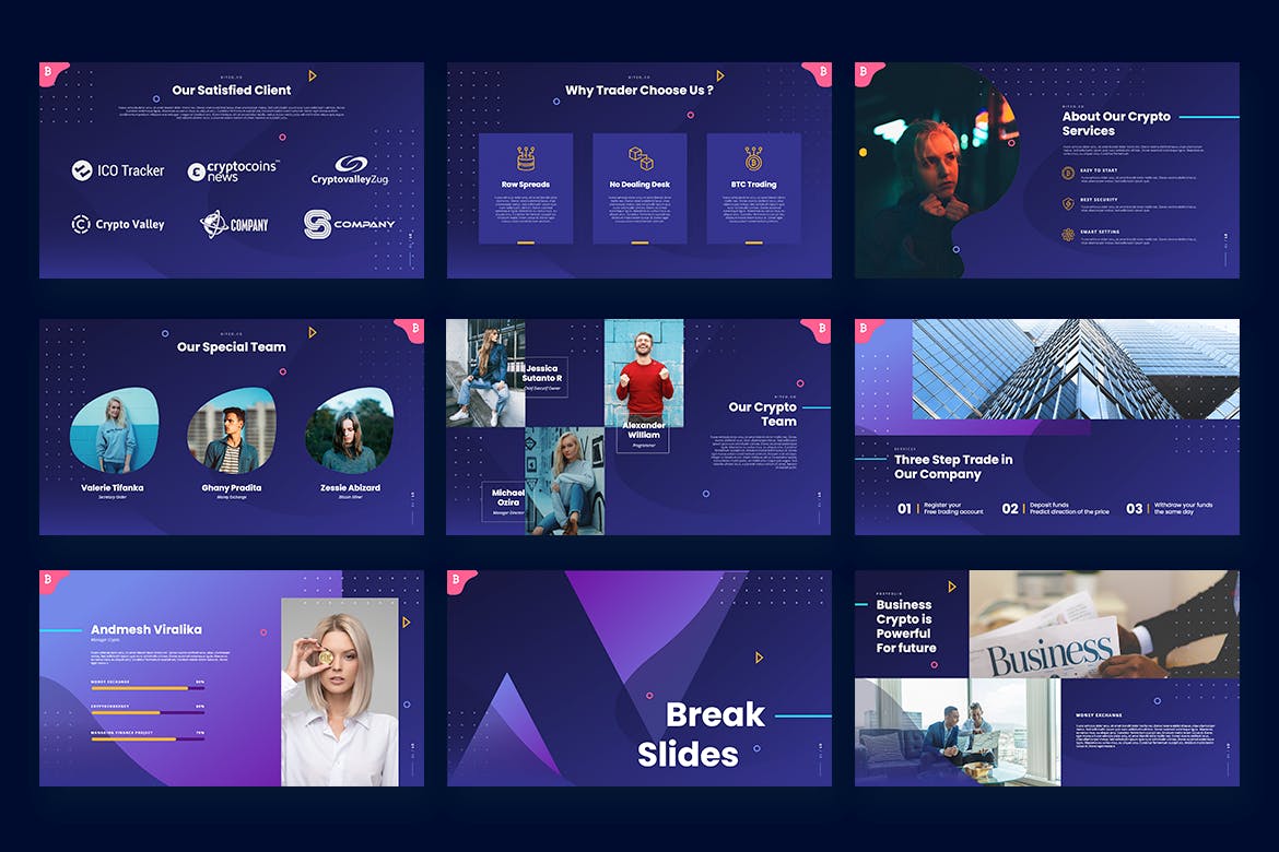 加密货币PPT模板(PPTX)